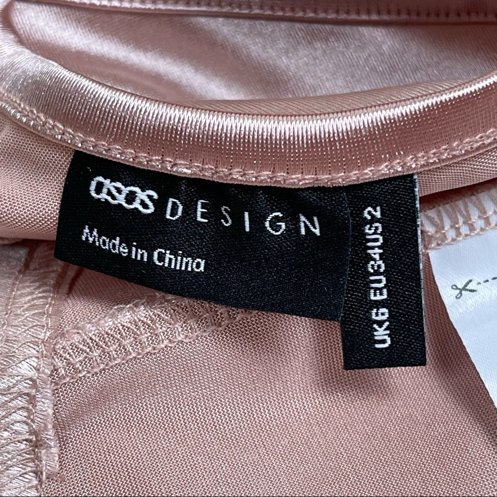 ASOS Brand New Golden Rose Triangle Top Size 2 - Picture 8 of 8